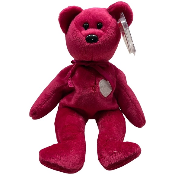 VALENTINA 1999 RARE Retired Collectable Plush Red Teddy Bear - Picture 1 of 6